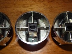 Dyna-Glo Grill Knobs Plastic Chrome Gas Grill BBQ Burner Knobs SET OF 4 OEM