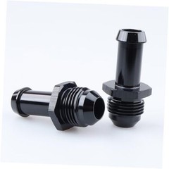 -8 AN Male Flare to 1/2″ Push on Hose Barb Adapter Fitting 8AN to 1/2 Black