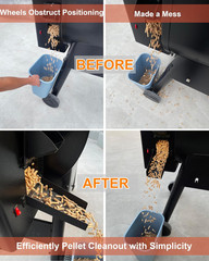 Pellet Smoker Magnetic Helper Chute: Effortless Pellet Collection, Accessories f