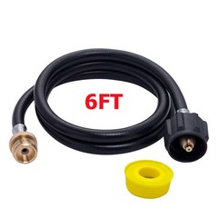 Propane Adapter Hose LP Tank 1lb to 20lb Converter 6FT For QCC1 Type1 Gas Grill