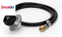 4FT QCC1 Vertical Low Pressure Propane Hose and Regulator for LP Gas Grill, Heat