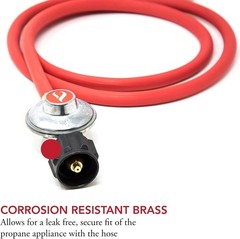 New Improved 6 ft Low Pressure Propane Regulator and Hose Connection Kit for …