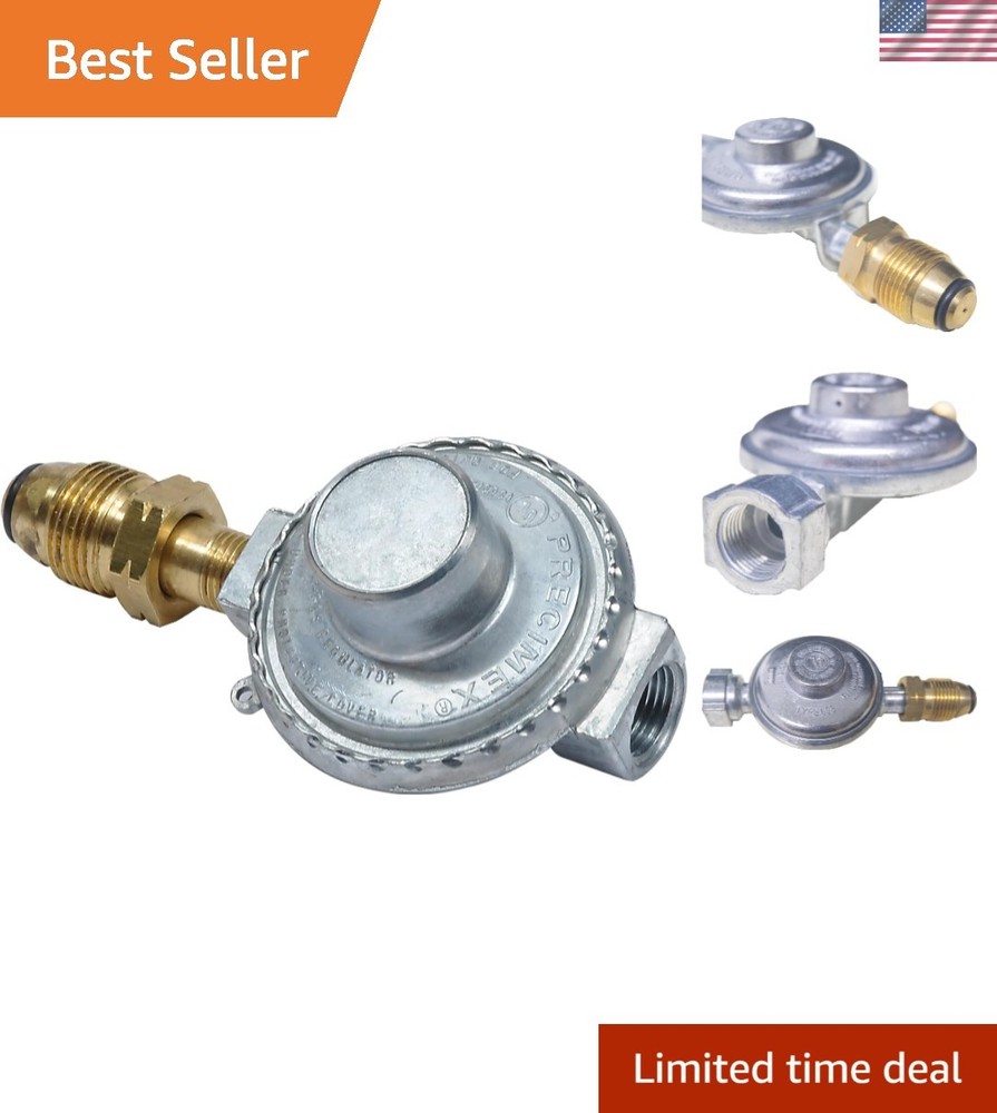 Multicolored Propane Low Pressure Regulator – 75,000 BTU for BBQ Grills