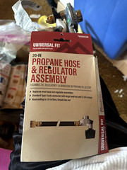 20-in propane hose and regulator assembly