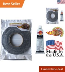 1/2″ x 1/8″ Self-Stick BBQ Gasket with Black RTV – Superior Cooking Performance