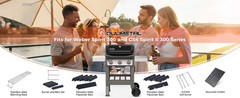 SUS304 Grill Grates for Weber Spirit E-310 and GS4 Spirit II 300 Series, Spirit