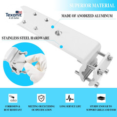 58182 Grill Rail Mount Bracket for Any Kuuma-Style BBQ Grill Replacement for Kuu