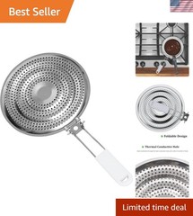 for Gas and Electric Stove – Even Heat Distribution Induction Cooktop Adapter…