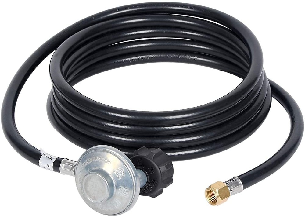 GasSaf 12 FT Propane Regulator Hose Low Pressure 12 FT, Blue