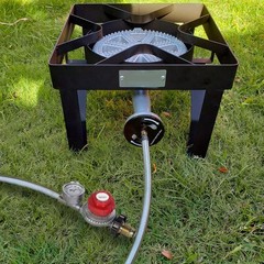 3/8″ Universal High Pressure Propane Regulator 12FT BBQ Fryer Gas Hose Line