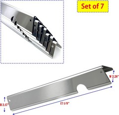 Set of 7 Stainless Steel 17.1″ Flavorizer Bars for Weber GS4 Genesis II E-410, E