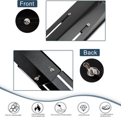 Heavy Duty Adjustable Heat Plate Shield for Gas Grill 11.75 to 21 Inch 3 Pack