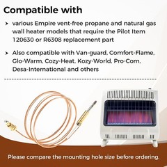 1PC 32″ ODS Pilot Burner Thermocouple 120630-01 120630-02 For Vent Free Heaters