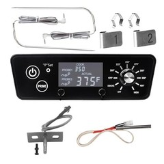 Digital Thermostat Control Board Kit for Pellet Grill Smoker, LCD Display, Meat