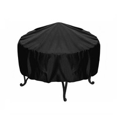 Sturdy Round Table Cover Waterproof and Dustproof BBQ Grill Cover 210D Fabric