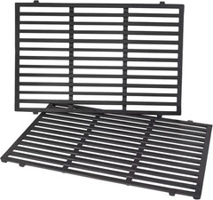 7638 Grill Grates Replacement for Weber Spirit 300, Cast Iron, 17.5×11.9In,2Pack