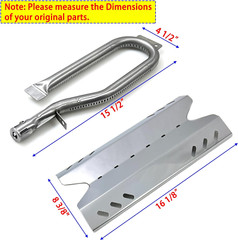 Grill Burner Heat Plate Replacement Parts for Members Mark BBQ Pro Kenmore