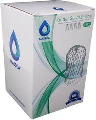 Non-Corrosive 3 Inch Gutter Guard Set – Quick Install Aluminum Drain Protectors