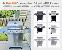 Gas Grill Control Knobs for Char-Broil Performance 463366022 463365021 4-Pack
