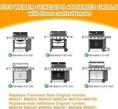 SafBbcue 67490 Grill Burner Tube 4-Pack Replacement for Weber Genesis 400 Series