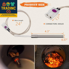 2 Pack Hot Rod Igniter Kit Replacement for Pit Boss, Pellet Grill Igniter Rod He