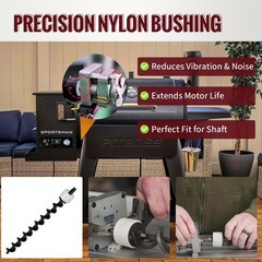 Auger Motor Replacement Kit with Bushing & Screws/Nuts – 2.0 RPM for Pellet Gril