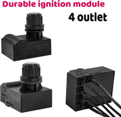 Grill Igniter Replacement Kit for Charbroil (G511-0055-W1), 4 Outlet Electronic