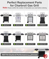 Char-Broil Performance 4 Burner Grill Replacement Parts 463342119 463332718