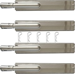 Cast Stainless Steel BBQ Grill Burners Replacement for Bull Cal Flame Jenn AIR