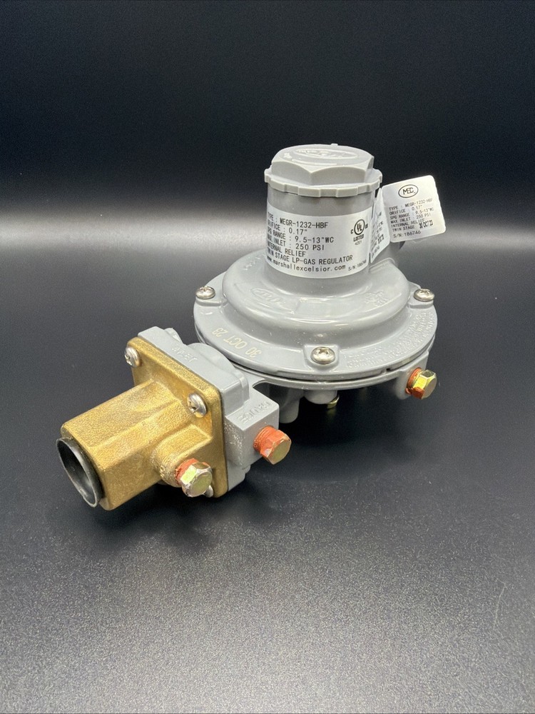 MEC Excela-Flo MEGR-1232-HBF Twin Stage Propane Regulator FPOL x 1/2 FNPT