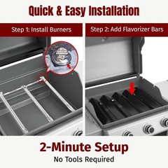 NEW Grill Parts for Weber Spirit 300 Series Flavorizer Bars 7636 Burners US