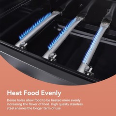 Grill Replacement Parts Cuisinart GAS9556AS GAS2556AS Heat Tent Burner 5-Burner
