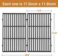 7638 Cast Iron Grill Grates for Weber Spirit 300 & 700 Genesis B/C Series BBQ