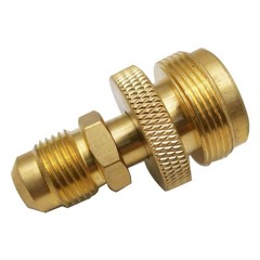 2x 1LB Propane Tank Cansiter Regulator Adapter Connect to 3/8″Flare 5/8″-18UNF