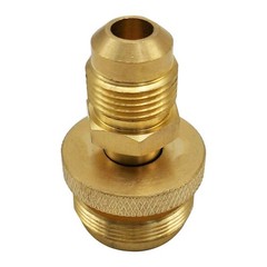 2x 1LB Propane Tank Cansiter Regulator Adapter Connect to 3/8″Flare 5/8″-18UNF
