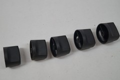 LOT (5) CharBroil Gas Grill Knob Set Genuine OEM Black Red Plastic WORKING B133