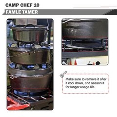 Flame Tamer Replacement Heat Diffuser Plate for Camp Chef FT10 Parts 10″ Camp…