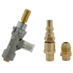 Gas Control Valve and RV Quick Connect Conversion Kit for Weber Q Series & Ba…