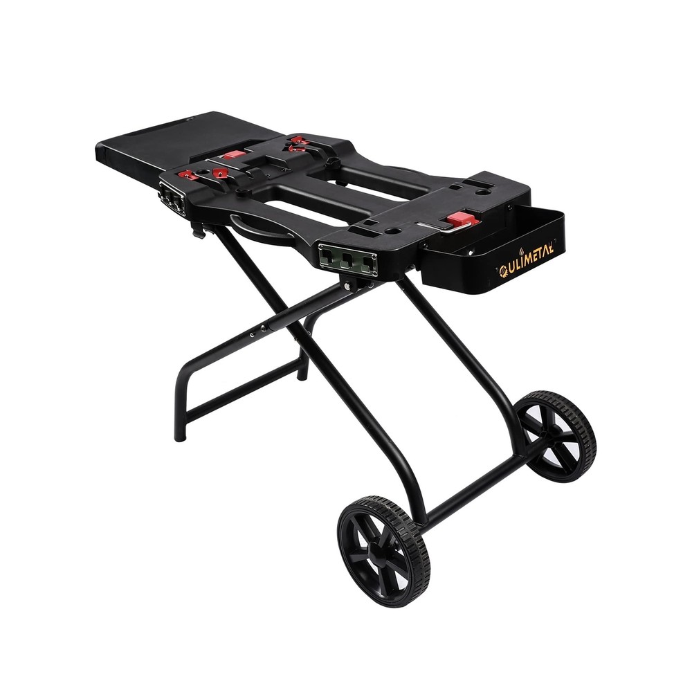 QuliMetal Portable Grill Cart for Weber Q1000, Q2000 Series Gas Grills and Bl…