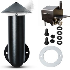 Adjustable Pellet Grill Smoke Stack Chimney Replacement with Umbrella & Gasket