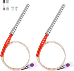 2 Pack Replacement Hot Rod Ignitor Kit for Traeger and Camp Chef Wood Pellet Gri