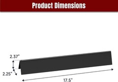 7621/7620 Porcelain Steel Flavorizer Bars for Weber Genesis 300 Gas Grill, 17.5″