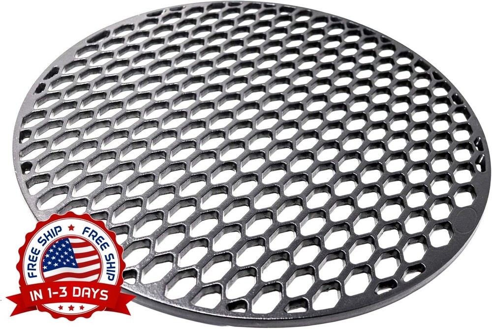 Parrilla Redonda De Hierro Fundido 22 Pulgadas Para Asadores Weber A Carbón NEW.