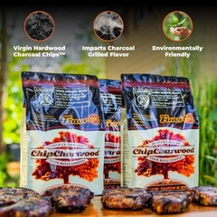 ® 2lb Bag of Charcoal Chips – Convert Gas Grill to Charcoal in Seconds – 100%…