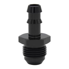 8AN Male Flare to 3/8″ (9.5mm) Barb Straight Push Hose 8AN to 3/8 Barb Black