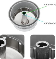 3PCS Replacement Burner Knobs for Weber Genesis 300 Series Gas Grills 2011-2016
