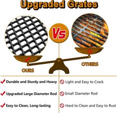 Outdoor Gourmet Grill Grates Replacement 6 Burner