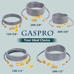 Versatile 12ft Natural Gas Hose for Grill, Heater, Fire Pit