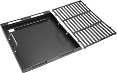 Griddle Insert & Grate Compatible w/ Weber 6788 for Genesis II 300 Grills