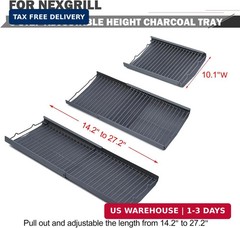 27 Inch 810-0029 Ash Pan Replacement Parts for Nexgrill Replacement P